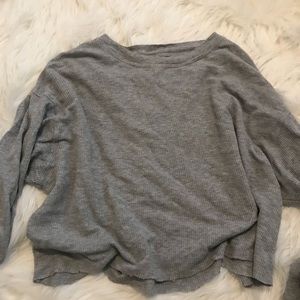 Waffle Textured long sleeve brandy melville